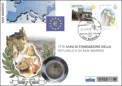 1715. OBLETNICA USTANOVITVE SAN MARINA